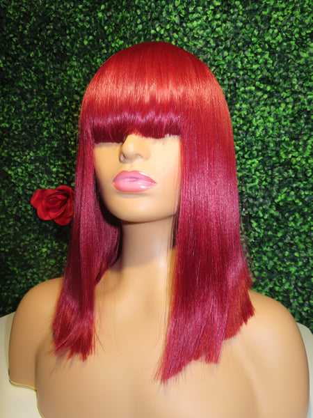 Full Wig| Synthetic Chinese Bang Wig| Chelsea Bob-