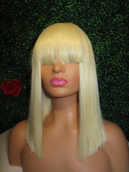Full Wig Synthetic Chinese Bang Wig| Chelsea Bob-